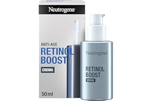 Neutrogena Anti-Age Retinol Boost Crema Antiedad (50 ml), crema hidratante facial con retinol puro y ácido hialurónico, crema antiarrugas para una piel más joven