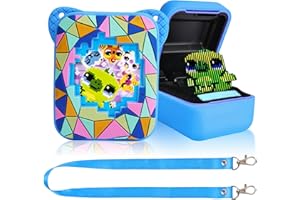 OSDUE Wirtualny elektroniczny zwierzęcy Bitzee Etui do przechowywania, pudełko do przechowywania EVA lepiej chroni cyfrowe zabawki i akcesoria interaktywne dla zwierząt Bitzee, C32 niebieski