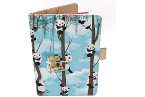 OXROSE Porta Libretto Sanitario Per Bebè - Modello Panda - Formato A5 15x20 Cm - Alette Per Riporre Prescrizioni y Documenti