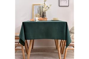 BALCONY & FALCON Tovaglia Rettangolare dall'Aspetto lino Tovaglia Impermeabile Tovaglia Antimacchia per Interni Esterni Giardino Ristorante e Decorazione