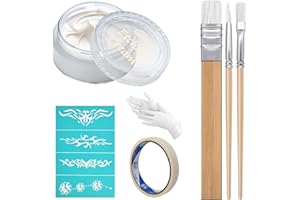X-TXXLPLUS Etching Cream Kit for Glass, Etching Paste for Kit, DIY Art Craft Supplies Create Permanently Stunning, Bundled with 3 Application Brushes, 1 Paper Tape, 1 Nitrile Gloves, 1 Silk Screen Label