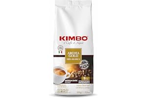 Kimbo Złote espresso 100% Arabica, ziarna espresso, 500 g