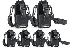 Zeadio Funda Universal Versátil para Radio Bidireccional, Porta Radios Walkie Talkie Duradero (ZNC-D, Paquete de 6)