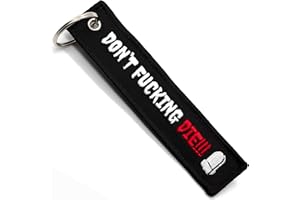 LLAVEROSMOTOR.ES Brelok z tkaniny - Prezent dla motocyklisty DON´T FUCKING DIE, oryginalne akcesoria motocyklowe