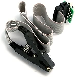 DollaTek Clip di Prova SOIC16 SOP16 per EEPROM 93CXX / 25CXX / 24Cxx / 25LXX nel Circuito di Programmazione con Adattatore