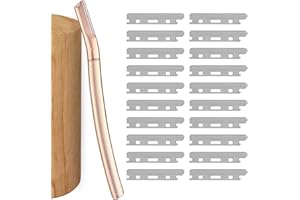 ‎CTDMJ Rasoio Viso Donna con 20 lamette Rasoio per sopracciglia Donna yebrow razor Rasoi Viso Dermaplaning, Rasoio Sopracciglia Donna, Lamette Viso Donna, Modellante, Esfoliante per Donne e Uomini