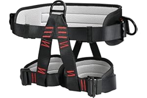 AYYDS Climbing Harness, Attaching Climbing Harness, Safety Belt for Mountaineering, Half Body Climbing Harness, Waist Hip Protection Belt for Outdoor Mountaineering Tree Climbing Fall Protection