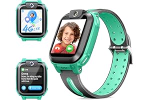 imoo Watch Phone Z1, Smartwatch 4G per bambini con videochiamate HD, Smartwatch per bambini con GPS e monitoraggio in tempo reale, resistenza all'acqua IPX8 (verde)