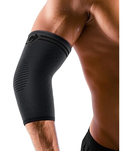VITTO Tutore Per Epicondilite (Gomito) | Gomitiera Elastica Per Tendinite, Tennis E Bodybuilding | Uomo E Donna (Taglia M, Nero)