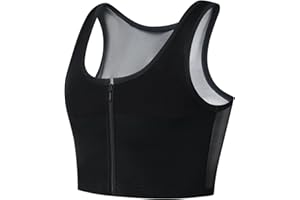 JARAZIN Zipper Chest Binder for Women Transgender FTM Binder Bra Chest Breast Binder Trans