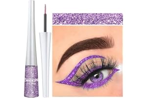 KAIKSO-IN Eyeliner Glitter Liquidi, Duraturo Impermeabile Colorato Trucco Diamante Brillante Liner Per Occhi Eyeliner Metallico Trucco Per Occhi Cosmestics