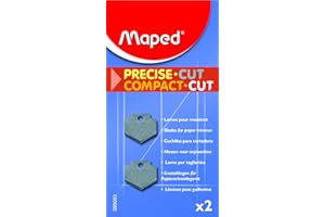 Maped - Lot de 2 Lames pour Massicot Compact Cut A4 - Lames de Rechange pour Rogneuse Maped 30 cm - Pack de 2 Lames