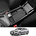 CDEFG Compatible with Audi A4 B9 / A5 F5 2017-2023 2024, UK Centre Console Armrest Storage Box Armrest Organiser Glove Box Storage Car Tray A4 B9 8W Avant Hybrid Accessories