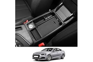 CDEFG Compatible con Audi A4 B9 / A5 F5 2017-2023 2024 Vano Portaoggetti da Bracciolo, Scatola di Controllo Centrale Scatola del Bracciolo Scatola di Immagazzinaggio Accessori