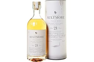 ABERFELDY Aultmore Scotch Whisky Single Malt, Speyside 21 Anni, Gusto persistente e rotondo - 70 cl