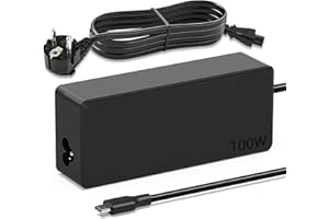 VUOHOEG 100W USB C Netzteil Laptop Ladegerät Kompatibel für MacBook Lenovo Thinkpad Dell Latitude HP Chromebook Asus Acer Huawei Xiaomi Air Samsung Notebook Ladekabel 100 Watt Type C Power Adapter