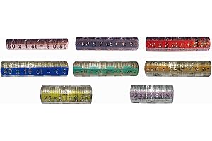 SEVENSTARS Pack De 80 Blisters Para Todas Las Monedas de Euro. Clasificador Para Todas Las Monedas de Euro, 10 Unidades Por Moneda (Organizador De Monedas) (80)