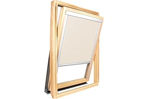 AvosDim.com stores, rideaux, moustiquaires Store pour fenêtre de Toit Compatible Velux ® Occultant Uni (Beige, SK06)
