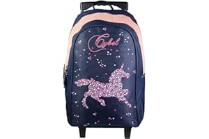 Bagtrotter Sac à Dos à roulettes 45 cm Cybel Cheval Licorne Bleu