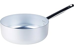 Pentole Agnelli Alluminio ALMA10716 Linea 3mm Casseruola Bassa con 1 Manico, 16 cm, Acciaio