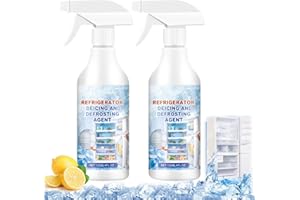 COYCRITER 2 Pcs Defrosting Spray for Fridge Freezer, Rapid Fridge Defrosting Spray,Refrigerator Freezer Defroster,Powerful Freezer Deicer,Effective Ice Remover Deep FreezeSpray