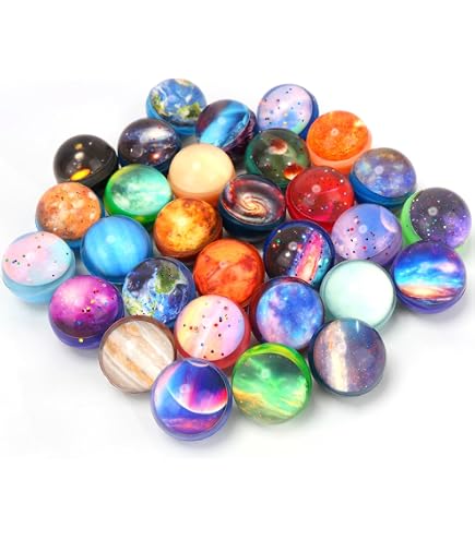 60 Balles Rebondissantes Lumineuses Halloween – 25 Mm – Caoutchouc – Pour Fête, Décoration, Jeu - 4