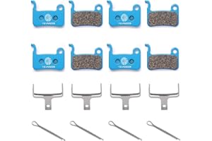 Teyssor 4 Coppie Pastiglie Freni Bici a Disco per Shimano Deore M505 M535 M545 M595 M596 XT XTR LX SLX Hone Zoom Saint
