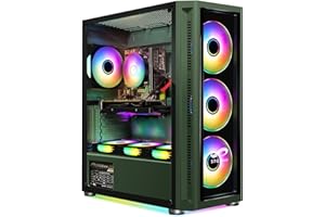 STGsivir PC desktop da gioco, Intel Core i7-8700 fino a 4.6GHz, GeForce RTX 2060 Super 8GB GDDR6, 32GB DDR4, SSD 2TB WiFi, BTB 5.0, Ventilatore RGB x 6, W11H64