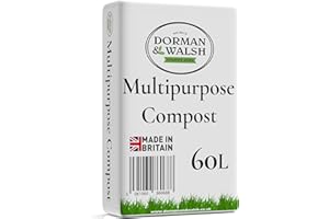 Dorman & Walsh 60L Soil range Multipurpose Compost Bag, Nutrient Rich Compost for Potting & Seeds, Growing Garden, Houseplants, Flower beds and Vegetables