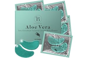 BLOOMORA Under Eye Gel Patches - Aloe Vera Under Eye Patches for Puffy Eyes & Dark Circles - Hyaluronic Acid - Collagen Gel Pads for Reducing Appearance of Puffiness & Hydration - 30 Pairs