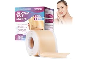 JCZQDRPC silicone scar tape, silikonpflaster für narben, silicone scar sheets, Silikon-Narben-Tücher(1,6 "x 75")-1.9M, Silikon-Narbenblätter, professionell für Narben durch C-Sektion, silikon narbenpflaster