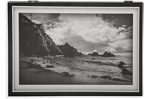 TIENDA EURASIA® Tapa de Contador de Luz - 4 Diseños Originales - Cubre Contador Eléctrico de Madera 46 x 33 x 3,5 cm (Playa)