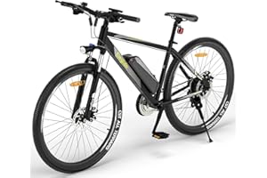 Eleglide Electric Bike for Adults, Mopride 1 Plus 27.5"/29'' E Mountain Bike, Electric Bicycle with 12.5Ah Removable Battery, Commute E-bikeMax Range 100KM, LCD Display, Dual Disc Brake, 21 Speed