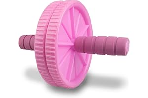Phoenix Fitness Ab Roller - Abdominal Wheel for Ab Exercise & Core Workout for Men and Women at Home & Gym - Black, Pink or Orange