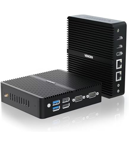 Fanless Mini PC sin Ventilador PC Industrial N100, WIN11 Pro Mini
