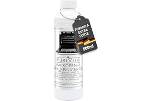 PURIVITA® Pulizia Fornr & Barbecue Grill Gel Liquido [500ML] - Detergente Pulizia Griglia Barbecue - Prodotto per Pulire il Forno & BBQ - Pulisci Forno Gel - Oven & Grill Cleaner