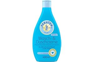 ‎PENATEN Penaten Wasch- & Duschcreme mildes Baby Duschgel & Baby Shampoo ohne Parabene & Farbstoffe speziell für Neugeborene entwickelt,400ml