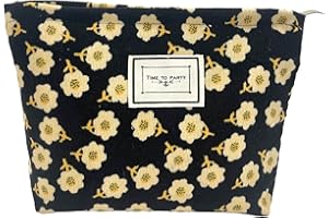 FYBLOSSOM Reise Kosmetiktasche Kulturtasche Cord Makeup Organizer, Tragbare Rose Make Up Tasche Klein Waschbeutel Kulturbeutel Organizer, Portable Reise Makeup Lagerung Organizer Für Damen Und Mädchen (Stil G)