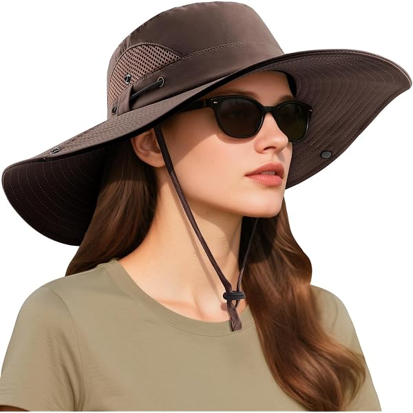 Chapeau De Paille Arc-en-Ciel Large Bord Anti-UV - Capeline Été Respirante Pour Femme Plage Voyage - Panama Tricoté Main