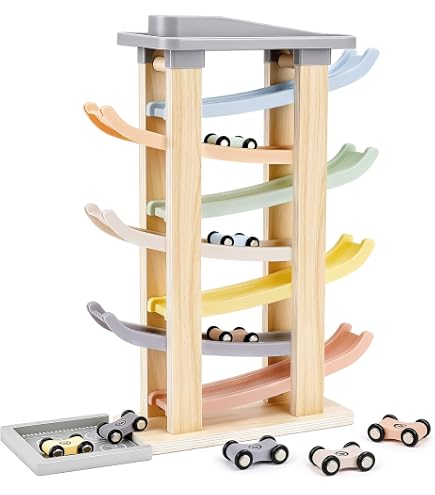 HYAKIDS Montessori Jouets en Bois, 6 en 1 Enfants Banc à Marteler, Jeu Marteau Pêche, Xylophone, Jouet Educatif Précoce pour 18+ Mois Garçons Filles