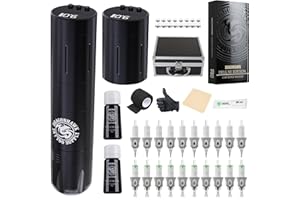 EXTREME TATTOO Dragonhawk kit tatuaje rotativa Máquina de tatuar Batería Inalámbrica Tattoo Pen LCD Display de 2pcs 1500mA Batería Rechargeable agujas tatuaje de Artista de tatuajes,principiante