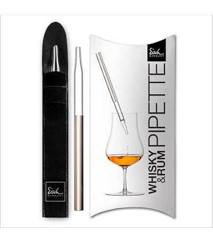 Predolo Whisky-Wasserpipette – Glastropfer Zum Verdünnen, Für Verkostungen, Edles Design, 13,5 Cm, Perfektes Geschenk