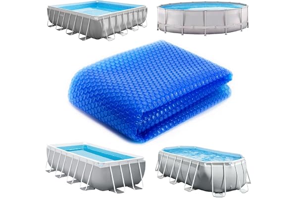 Linxor - Bâche à Bulles Ronde, Ovale, carrée ou Rectangle pour Piscine intex ou Autre - 180 microns - Bleu - Plusieurs Tailles Disponibles - 2 x 2 m carrée