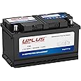 UPLUS 110 Car Battery, 12V 68Ah Maintenance Free Automotive Battery, 550A 114RC, for standard non-start-stop vehicles, Left: - Right: +, 314L x 174W x 174H(mm)