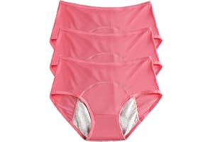 REUset Set di 3 mutandine per incontinenza da donna, lavabili, a prova di perdite, traspiranti, impermeabili, lavabili, da donna