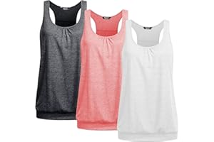 UNibelle Canotta da Yoga da Donna Top Canotta da Allenamento Canotta Senza Maniche Racer Back Workout Top, S-XXXL