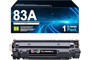 Coloran 83A Cartuccia Toner Compatibile per HP 83A CF283A per LaserJet Pro M201n M201dw MFP M225dn M225dw M125a M125rnw M125nw M127fn M127fp M127fs M127fw M225rdn (Nero, 1-Pack)