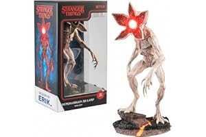Grupo Erik Rechargeable Lamp - Stranger Things Merchandise | Battery Lamp Desk, Mood Light, Gaming Light | Demogorgon Figure, Stranger Things Gifts, Cool Room Decor, Halloween Lights