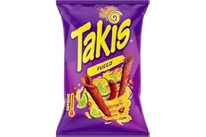 TAKIS - Chilli Corn & Lime Fuego Snack - 100g (Lot de 1)
