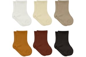 bistyle Baumwolle 6 Paar Baby Socken für Neugeborene Säugling 0-3 Monate bis 2-3 Jahre | Neugeborene Babysocken | Jungen Mädchen Kleinkind Socken
